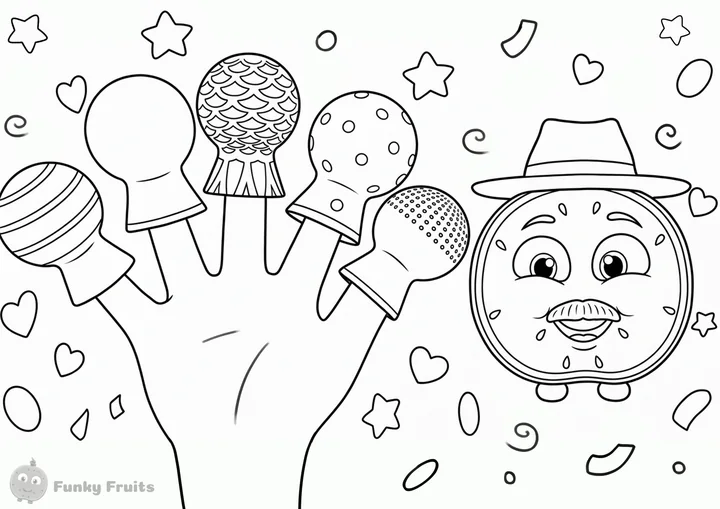 Ice cream cones coloring page